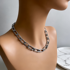 Chunky Curb Chain NCK/Stainless Steel