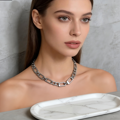 Chunky Curb Chain NCK/Stainless Steel