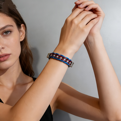 Red & Blue Gear Link BRC/Stainless Steel