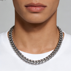 Chunky Gunmetal Link Chain NCK/Stainless Steel