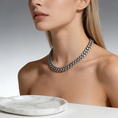 Chunky Gunmetal Link Chain NCK/Stainless Steel