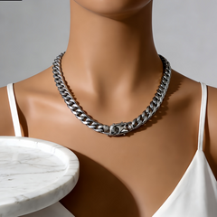 Chunky Gunmetal Link Chain NCK/Stainless Steel