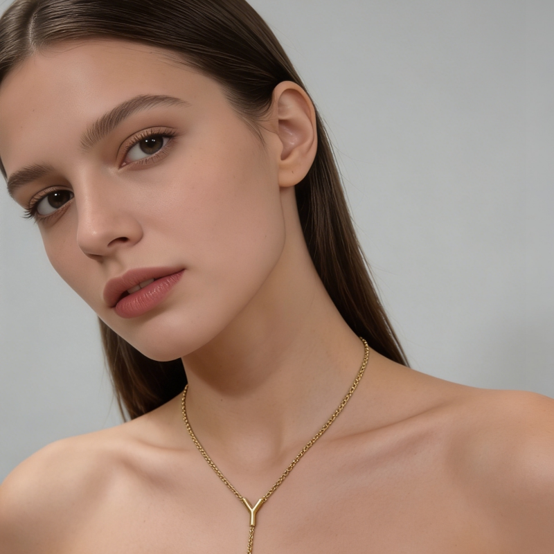 Open Heart Pendant NCK/GOLD Stainless Steel