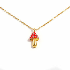 MUSHROOM RED ENAMEL NCK