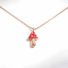 MUSHROOM RED ENAMEL NCK