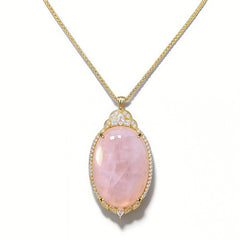 Rose quartz CZ  NCK/GLD