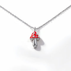 MUSHROOM RED ENAMEL NCK