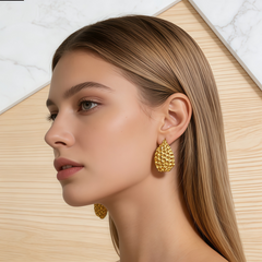 JENSEN HOOP HUGGIE EAR/GOLD METAL