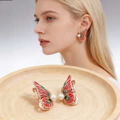 Iridescent Wings Earrings/GOLD