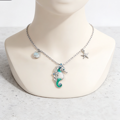 SEA HORSE ENAMEL NCK/RHD