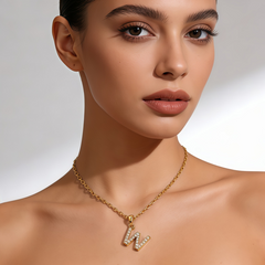 Letters W Necklace