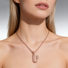 Letters  U Necklace