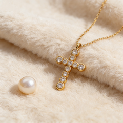 Cross Necklace /18K GOLD / Platinum