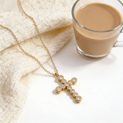 Cross Necklace /18K GOLD / Platinum