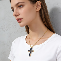 Cross blue nano NCK/18K GLD