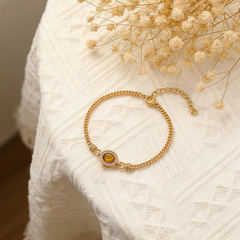 Tiger eyesBracelet/18k GOLD