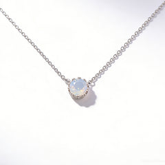 Opal Necklace /Rhodium