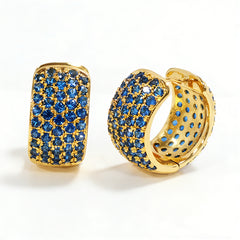 Double-sided CZ EAR/18 K GOLD