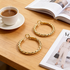 SIMO Hoop Earrings/Gold