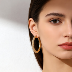 PRESTON Hoop Earrings/Gold