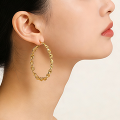 ELTON Hoop L Earrings/Gold