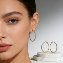 TOMON  Hoop Earrings/Gold