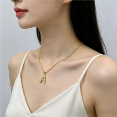 Letters A Necklace