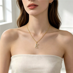 Letters E Necklace